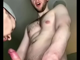 Bro sucks my cum out..