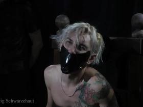 Nicky bondaged and ball gagged