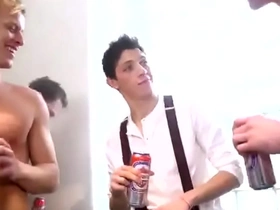 Hot boys gangbang fun