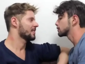 Hot kiss between two hot gays