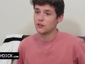 Innocent teen boy gets his perfect round butt spanked for his bad grades by his strict stepfather