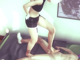 Yaoi femboy - alan is a naugthy cat boy plays with his hands and feet - japanese asian manga anime 3d sissy gay porn
