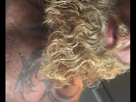 Ovi the viking gets busy on my sloppy used hole