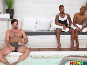 Mason lear tag-teamed by horny black dudes