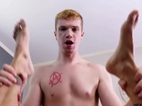 Step-brothers andy taylor and dacotah red have gay sex.