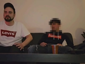 Mutual jerking with a straight buddy
