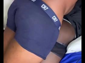Two friends take turns, fuck me and both cum on my ass